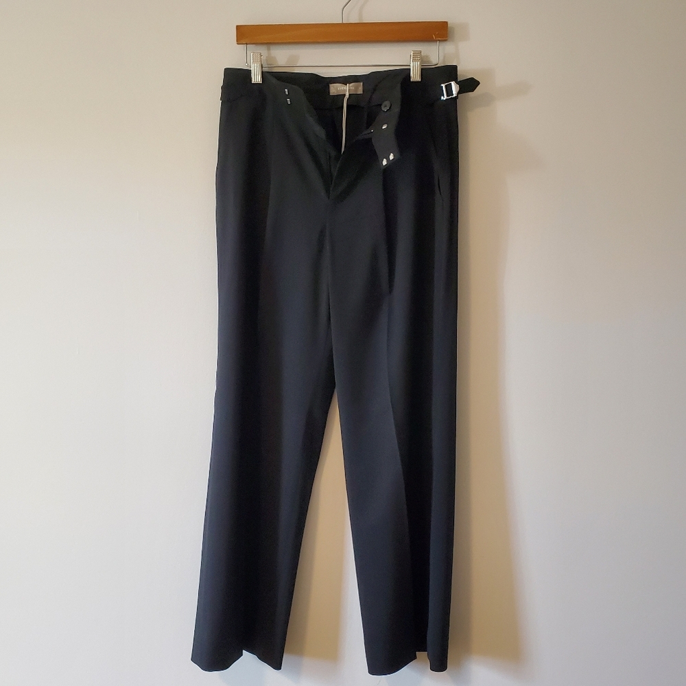 Everlane The ’80s Italian Wool Wide Leg Pant - Black - Size 6 - Picture 4 of 10